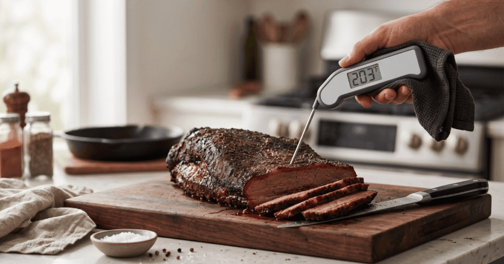 Brisket Temperature for Slicing