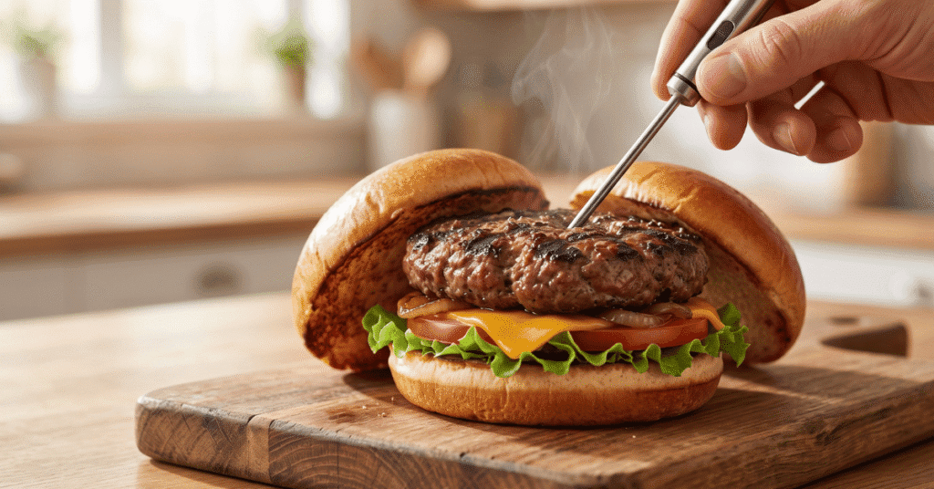 Hamburger Temperature for Food Safety