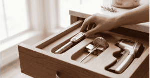 Specific storage for different thermometer types