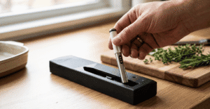 How to use the MeatStick thermometer by removing it from the charger