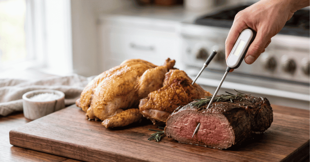 Where to Place a Meat Thermometer in Meat