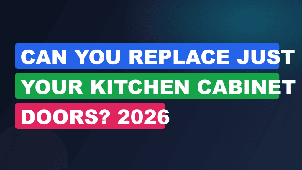 Can You Replace Just Your Kitchen Cabinet Doors? 2026