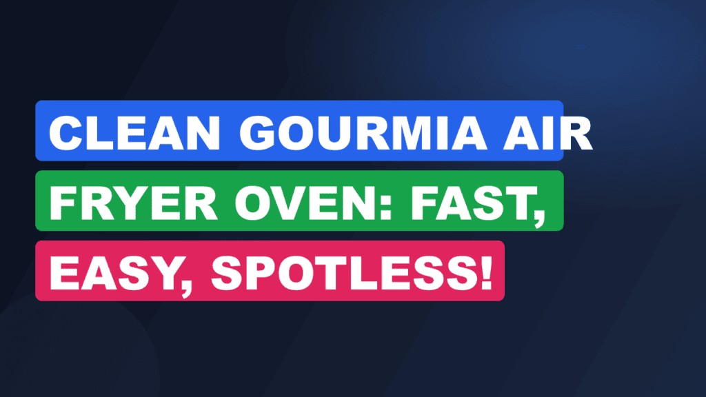 Clean Gourmia Air Fryer Oven: Fast, Easy, Spotless!