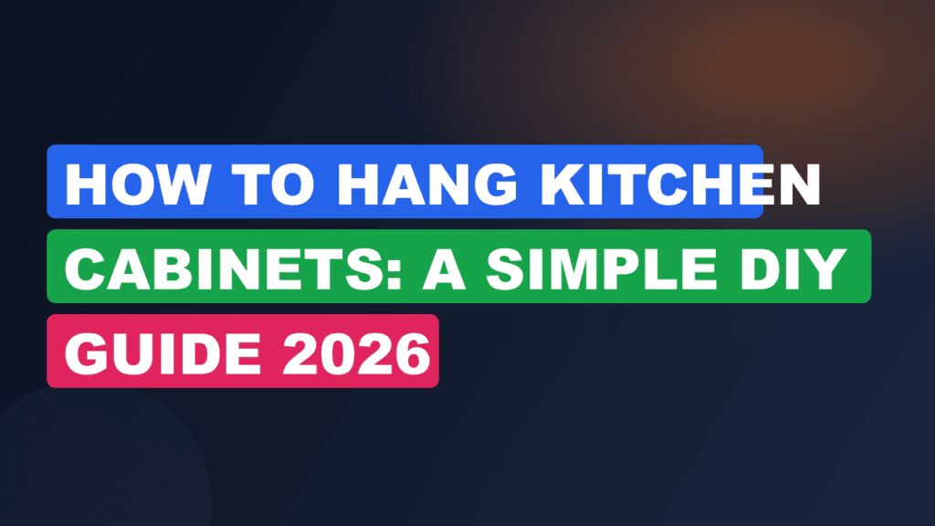 How to Hang Kitchen Cabinets: A Simple DIY Guide 2026
