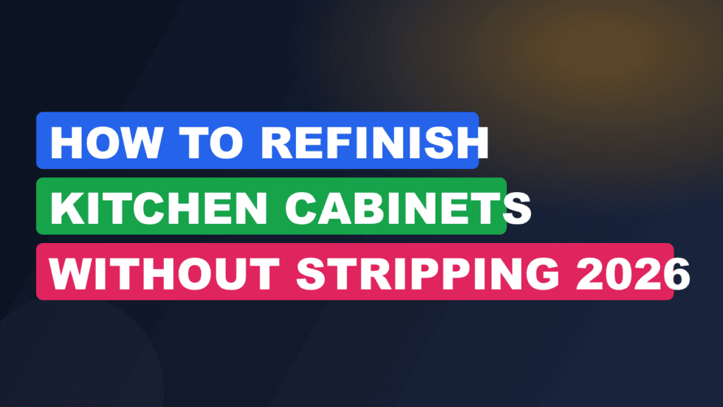 How to Refinish Kitchen Cabinets Without Stripping 2026