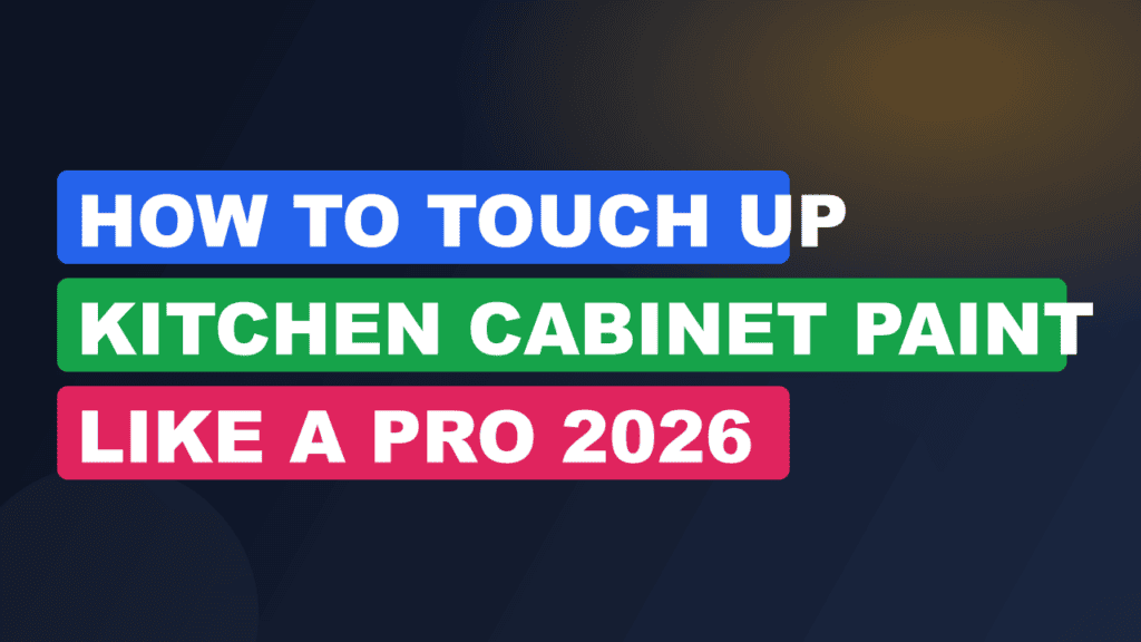 How to Touch Up Kitchen Cabinet Paint Like a Pro 2026