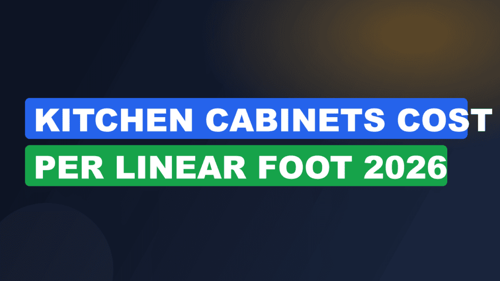 kitchen cabinets cost per linear foot 2026