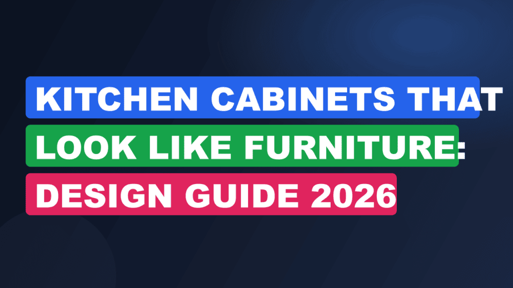 Kitchen Cabinets That Look Like Furniture: Design Guide 2026