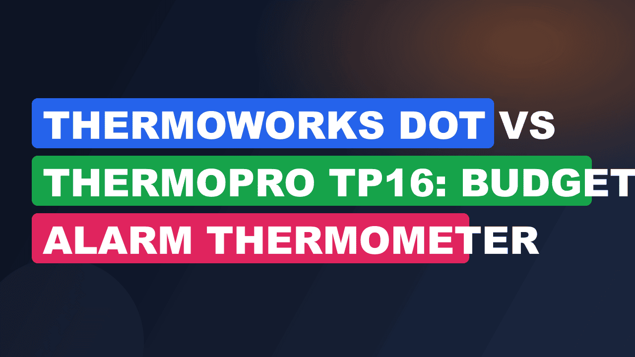 ThermoWorks DOT vs ThermoPro TP16: Budget Alarm Thermometer Showdown
