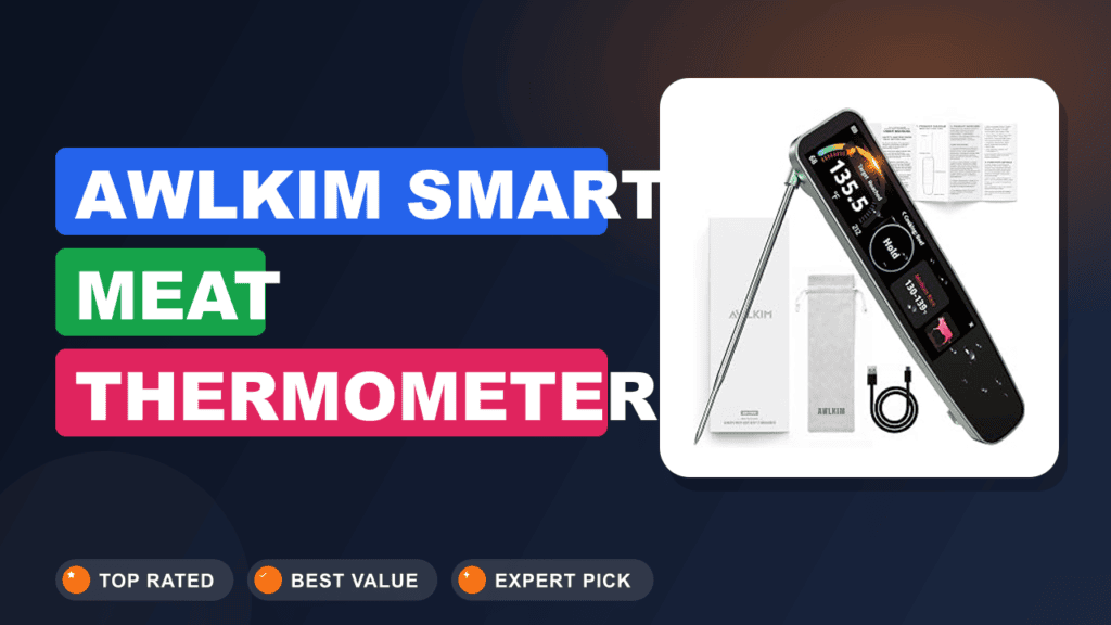 AWLKIM Smart Meat Thermometer: Perfectly Cooked Every Time