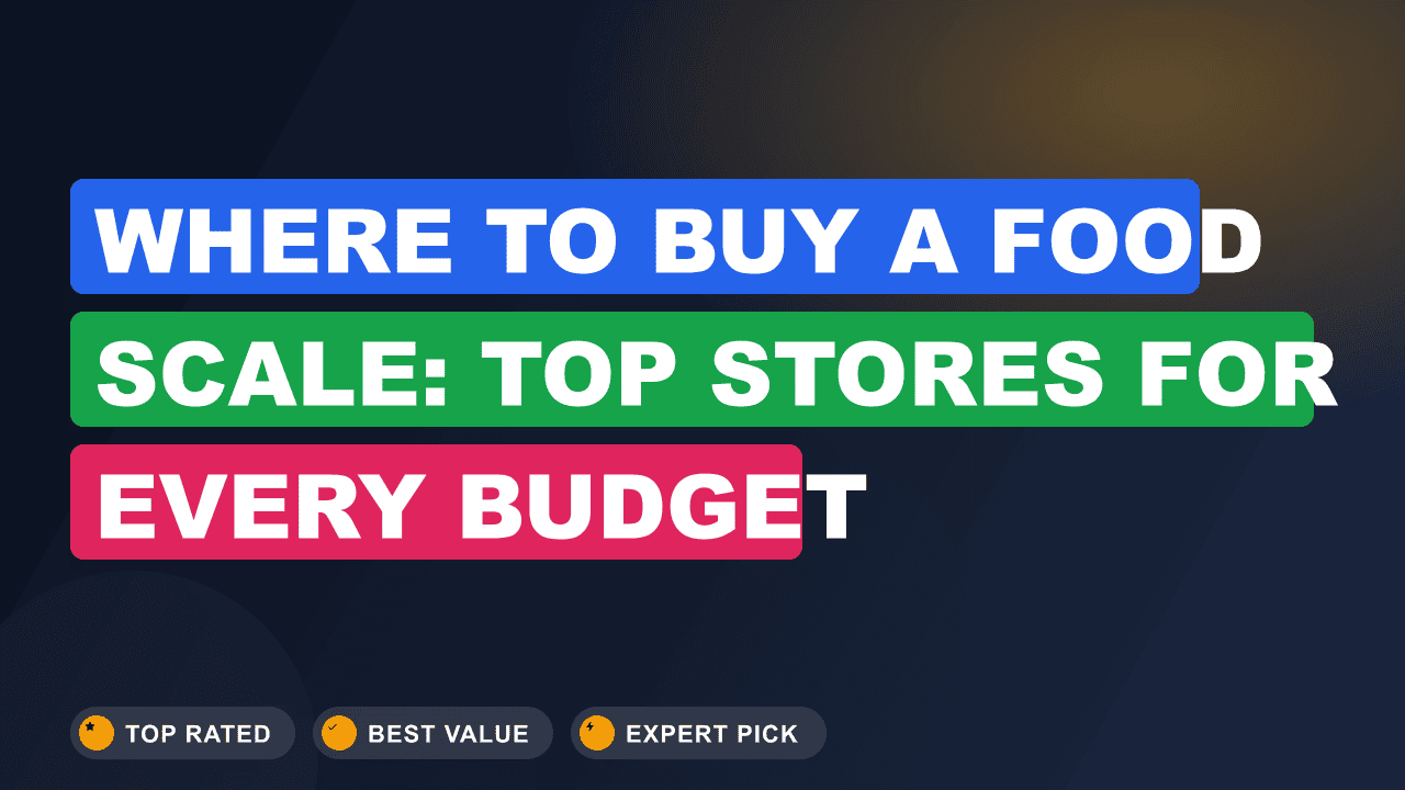 Where to Buy a Food Scale: Top Stores for Every Budget