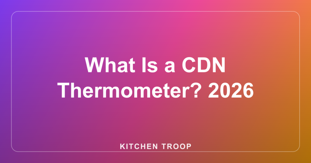 What Is a CDN Thermometer? 2026
