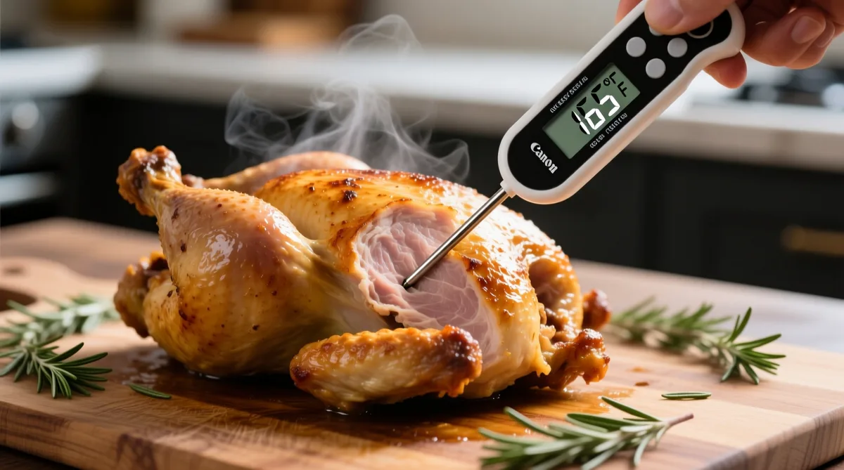 Checking Chicken Temp
