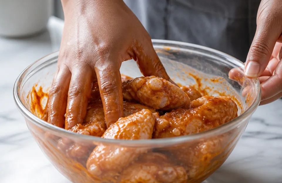 Applying The Marinade For Even Coverage