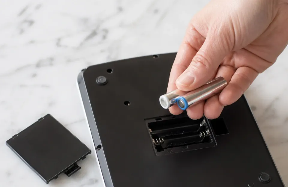 Power Sources Inside Digital Kitchen Scales