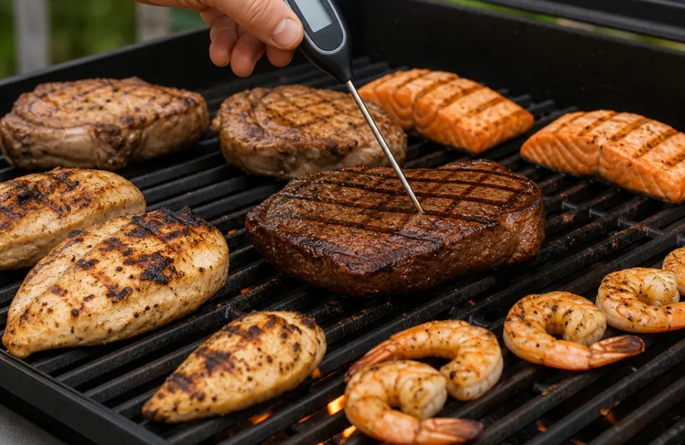 Target Temperatures for Common Grill Proteins