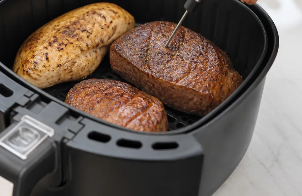 Testing Different Cuts in a Convection Basket