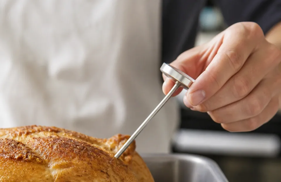 Using a meat thermometer correctly for safe food