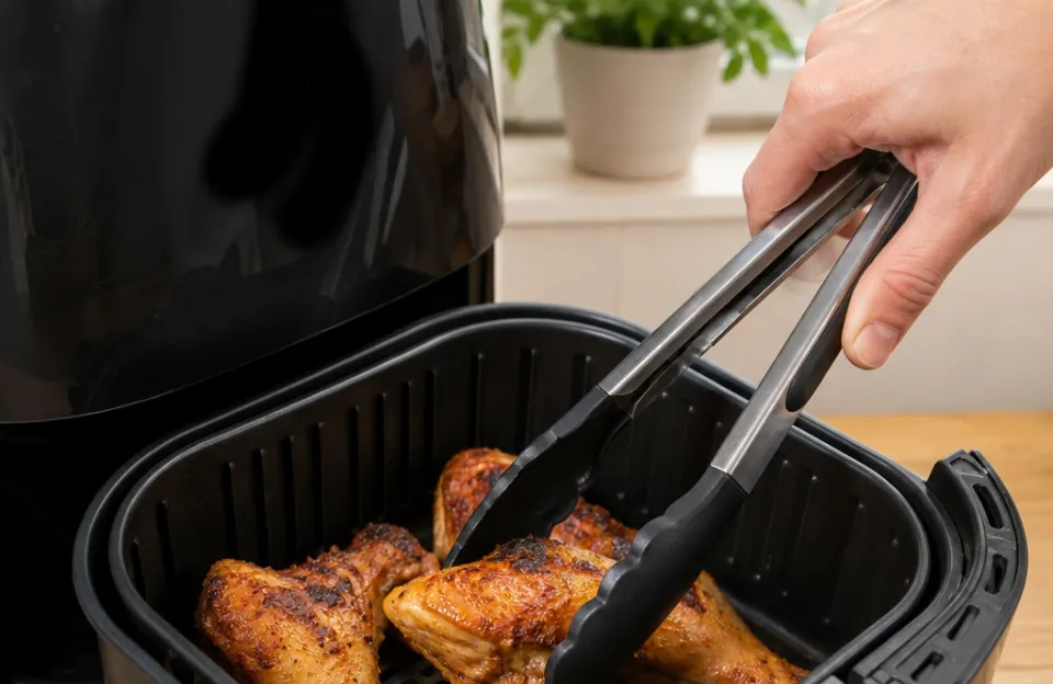 What Makes Tongs Safe for Air Fryer Baskets