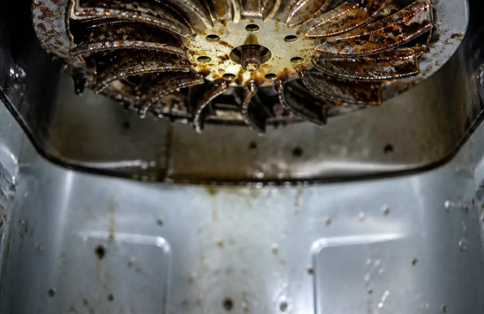 Why Grease Collects on the Fan Blades