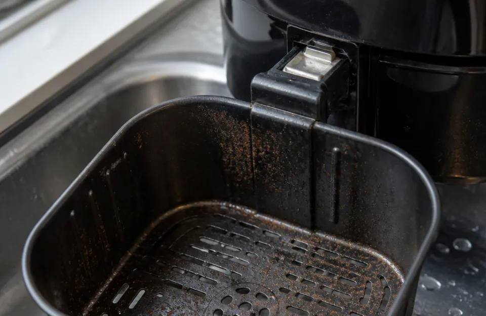 Why the metal basket starts corroding